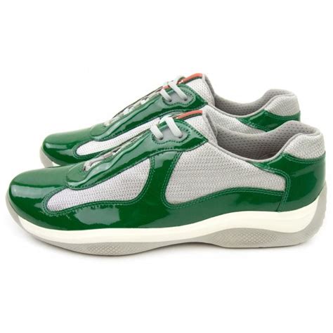 prada shoes green and black